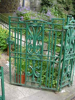 Art Nouveau gate, south London